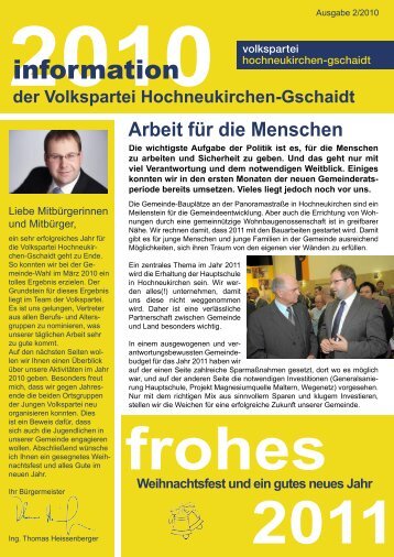 der Volkspartei Hochneukirchen-Gschaidt