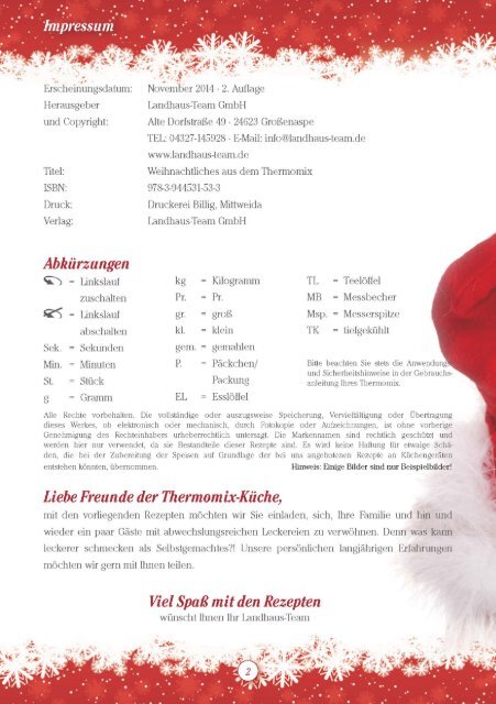 Landhaus-Team: Weihnachtliches aus dem Thermomix ®