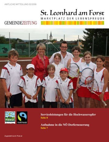 Gemeindezeitung 02/2009 (1,27 MB) - St. Leonhard am Forst