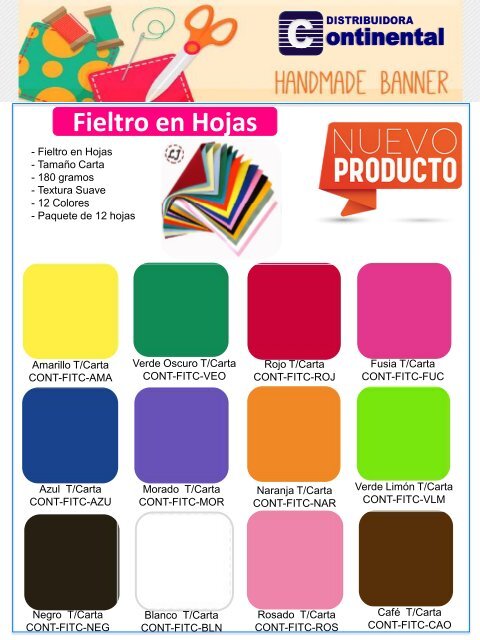 Catalogo Continental - MANUALIDADES