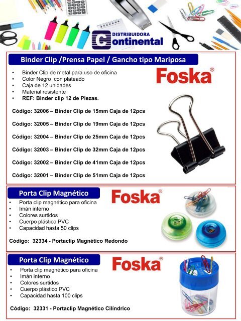 Catalogo Continental - OFICINA