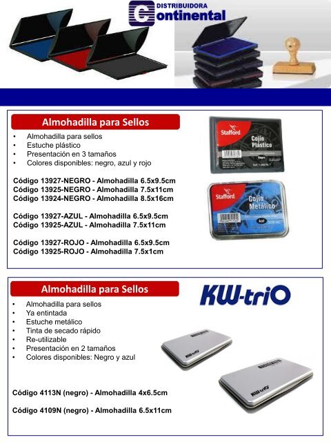 Catalogo Continental - OFICINA