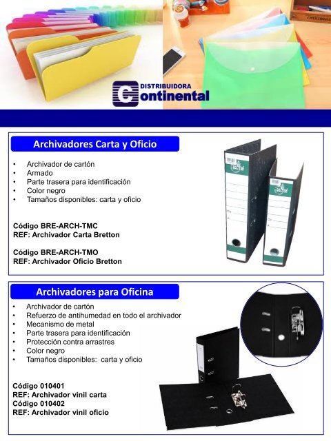 Catalogo Continental - OFICINA