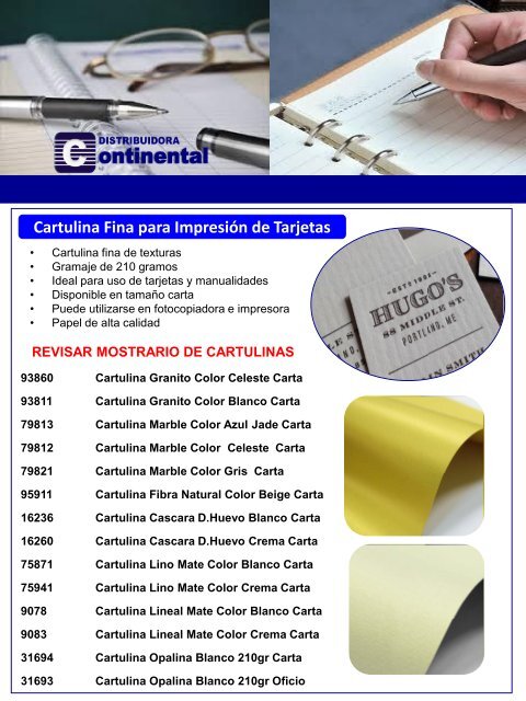 Catalogo Continental - OFICINA