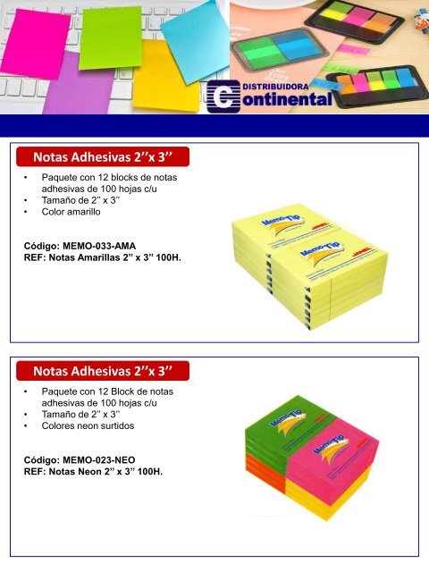 Catalogo Continental - OFICINA