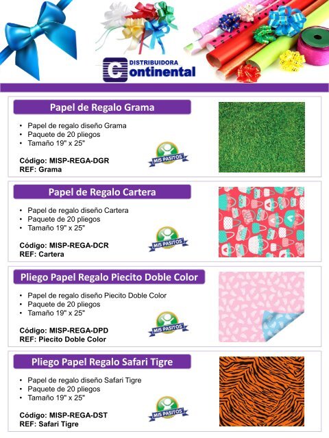 Catalogo Continental - PAPEL REGALO