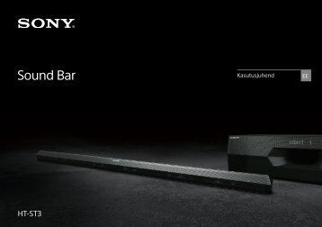 Sony HT-ST3 - HT-ST3 Mode d'emploi Estonien