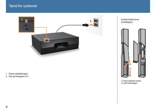 Sony HT-ST3 - HT-ST3 Mode d'emploi Danois