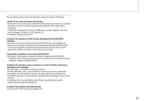 Sony HT-ST3 - HT-ST3 Consignes d&rsquo;utilisation Italien