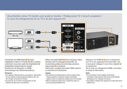 Sony HT-ST3 - HT-ST3 Consignes d&rsquo;utilisation Italien