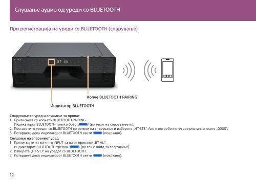 Sony HT-ST3 - HT-ST3 Mode d'emploi Mac&eacute;donien