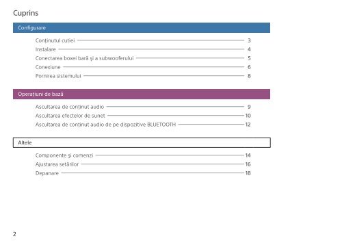 Sony HT-ST3 - HT-ST3 Mode d'emploi Roumain