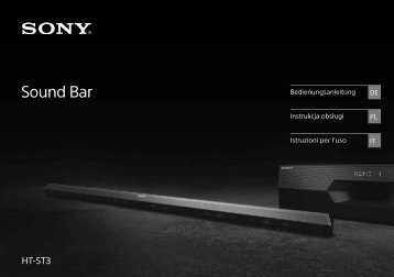 Sony HT-ST3 - HT-ST3 Consignes dâutilisation Allemand