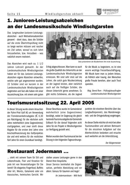 Kultursommer 2005 - Windischgarsten