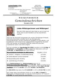 Veranstaltungskalender 2011 - Marktgemeinde Weikendorf