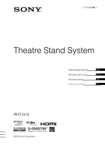 Sony RHT-G15 - RHT-G15 Consignes dâutilisation NÃ©erlandais