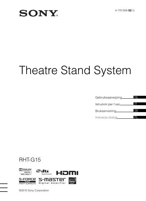 Sony RHT-G15 - RHT-G15 Consignes d&rsquo;utilisation Polonais