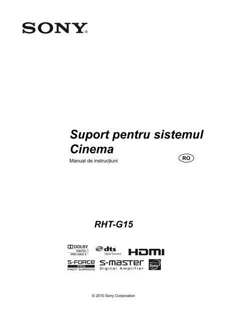 Sony RHT-G15 - RHT-G15 Mode d'emploi Roumain