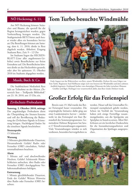 Datei herunterladen - .PDF - Stadtgemeinde Retz
