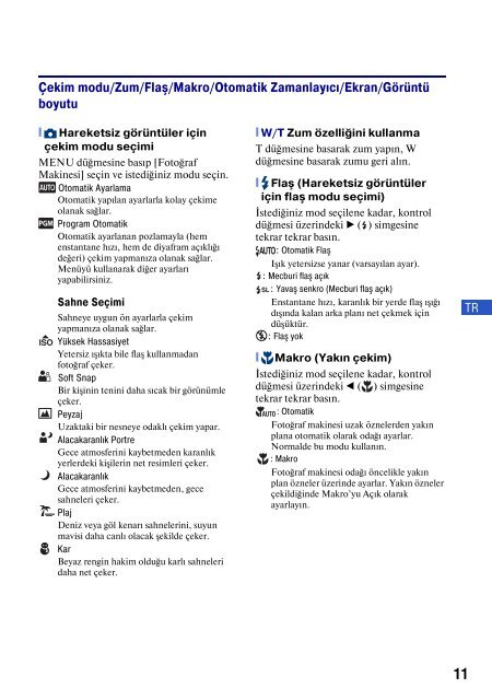 Sony DSC-S930 - DSC-S930 Consignes d&rsquo;utilisation Grec