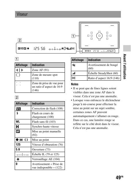 Sony DSLR-A560 - DSLR-A560 Consignes d&rsquo;utilisation