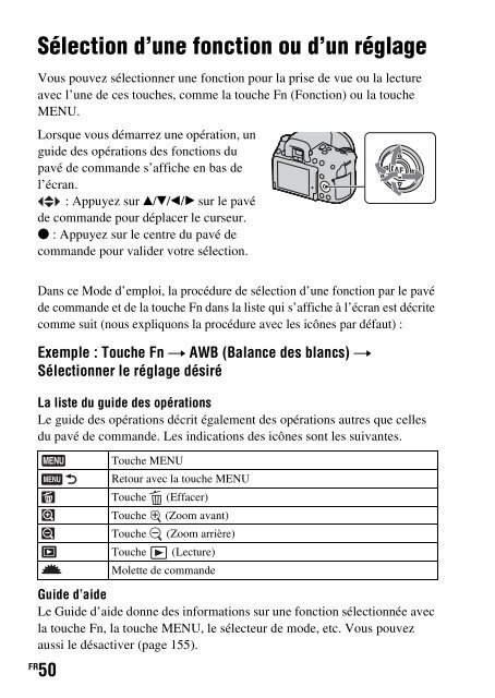 Sony DSLR-A560 - DSLR-A560 Consignes d&rsquo;utilisation