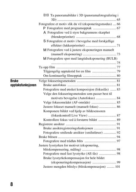 Sony DSLR-A560 - DSLR-A560 Consignes d&rsquo;utilisation Norv&eacute;gien