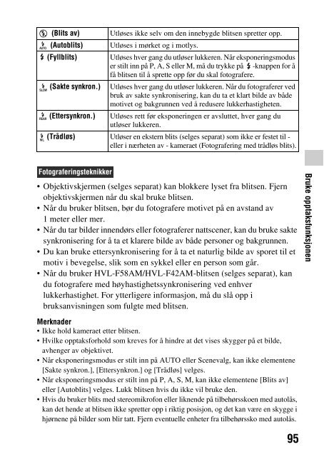 Sony DSLR-A560 - DSLR-A560 Consignes d&rsquo;utilisation Norv&eacute;gien