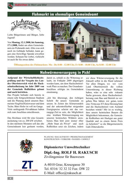 in Wort & Bild - Gemeinde Roßleithen