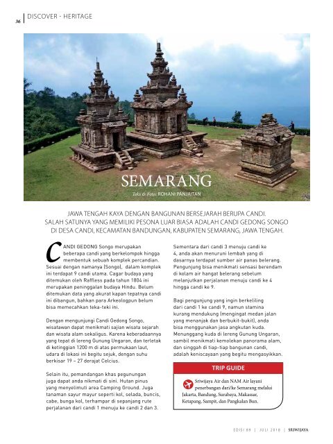 Sriwijaya Magazine Juli 2018