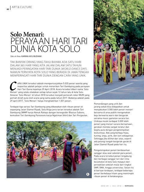 Sriwijaya Magazine Juli 2018