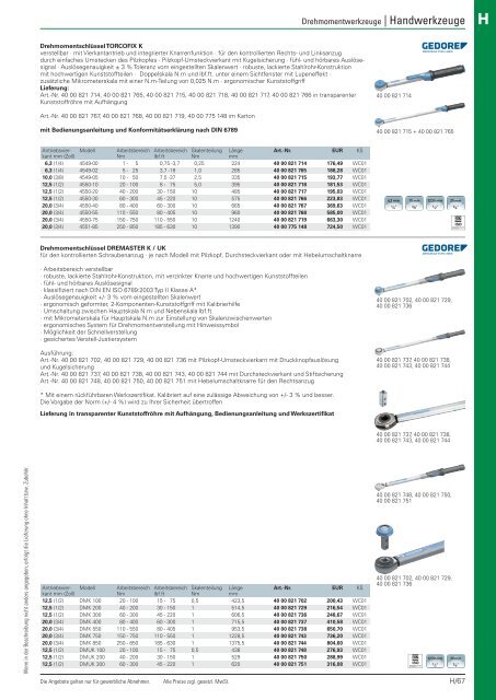 Christ Arbeitsschutz Werkzeugkatalog 2018/20