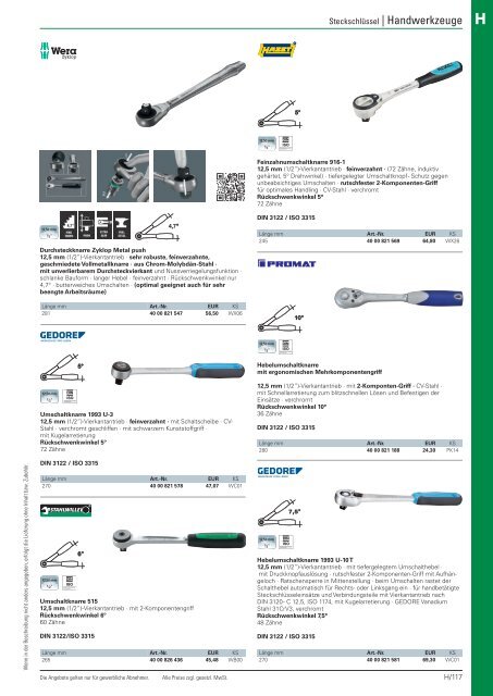 Christ Arbeitsschutz Werkzeugkatalog 2018/20