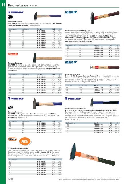 Christ Arbeitsschutz Werkzeugkatalog 2018/20