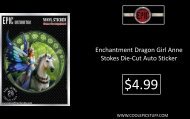 Enchantment Dragon Girl Anne Stokes Die-Cut Auto Sticker 