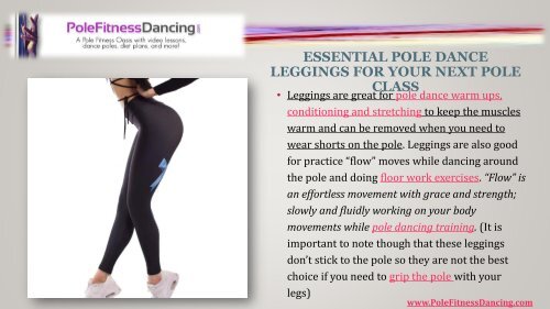 Two Stylish Leggings For Your Next Pole Dance Workout