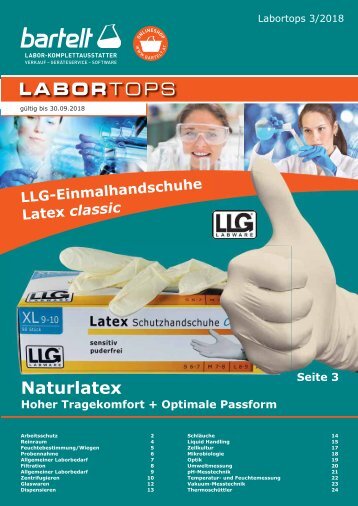 Labortops Bartelt Q3/2018