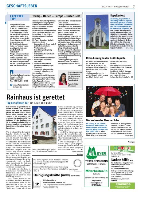 30.06.2018 Lindauer Bürgerzeitung