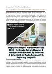Number of Hospital Beds Singapore, Number of Hospitals Singapore-Ken Research