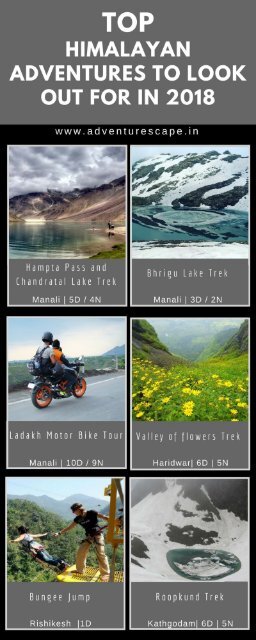 AdventurEscape - The best trekking tours operator in India