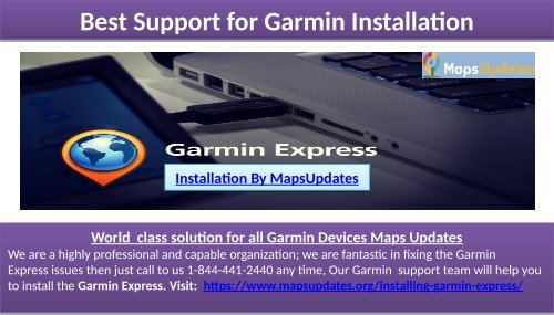 Garmin Express Installation Support, Helpline for USA: +1-844-441-2440 & UK: +44-800-046-5297 Toll-Free