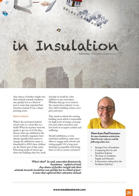 Insulate Magazine May 2018