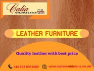 Buy Leather Furniture from Calia Maddalena-At best prices