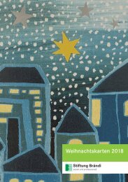 Stiftung Brändi Weihnachtskarten 2018