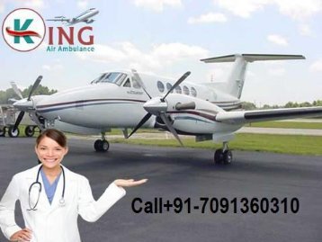Now Best and Fast King Air Ambulance Services from Dibrugarh to Delhi at Low Fare