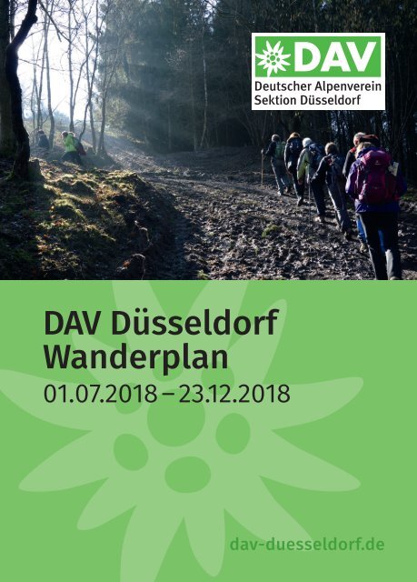 DAV Düsseldorf Wanderplan