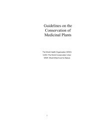 WHO-Guidelines on the Conservation of Medicinal Plants (1993)