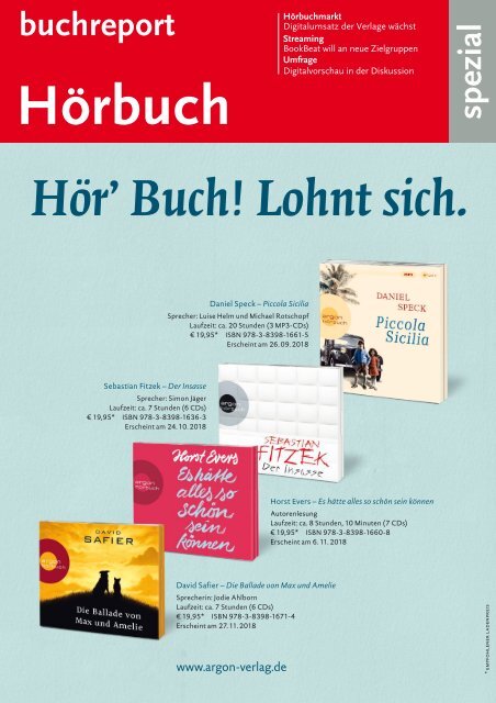 buchreport.spezial 07/08 2018 Hörbuch