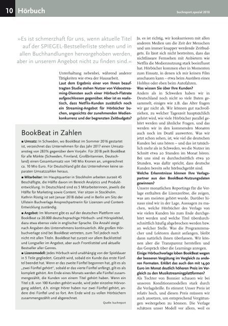 buchreport.spezial 07/08 2018 Hörbuch