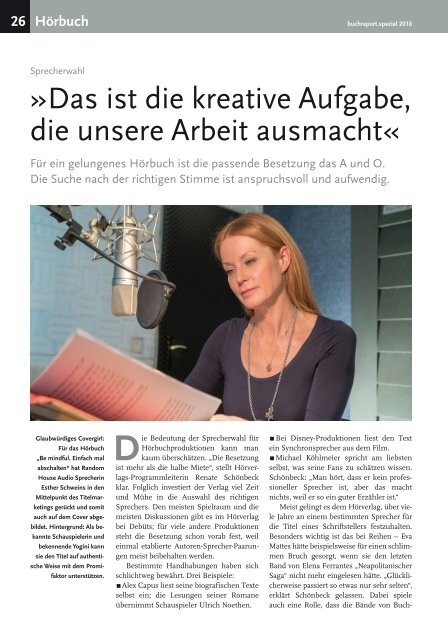 buchreport.spezial 07/08 2018 Hörbuch